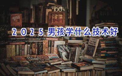 2025男孩学什么技术好