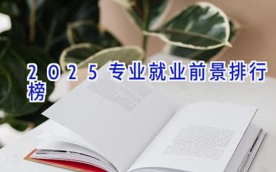 2025专业就业前景排行榜