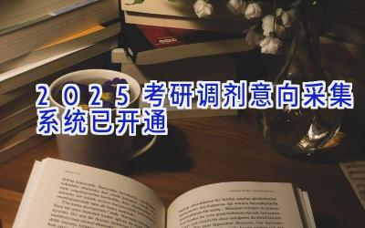 2025考研调剂意向采集系统已开通