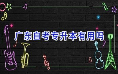 广东自考专升本有用吗