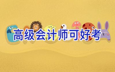 高级会计师可好考