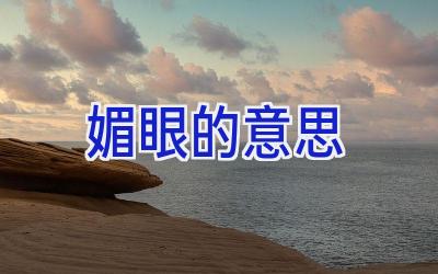 媚眼的意思