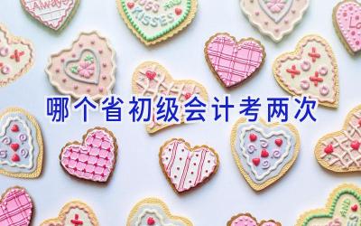 哪个省初级会计考两次