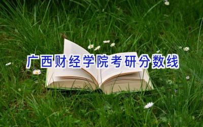 2024广西财经学院考研分数线