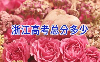 浙江高考总分多少