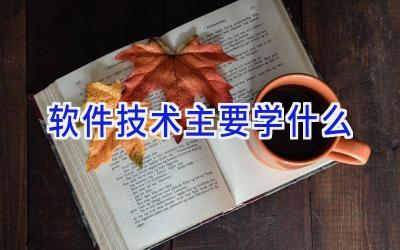 软件技术主要学什么