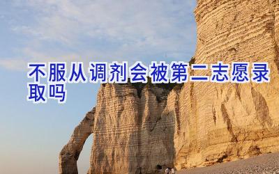 不服从调剂会被第二志愿录取吗