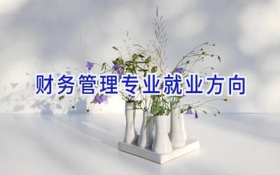 财务管理专业就业方向