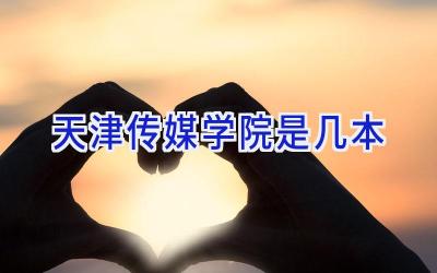 天津传媒学院是几本