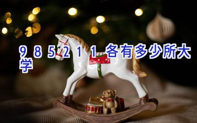 985 211各有多少所大学