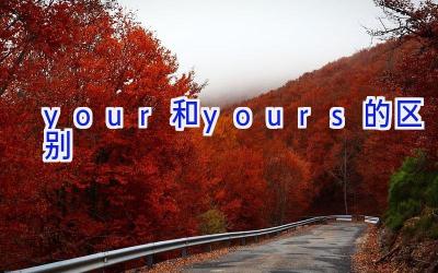 your和yours的区别