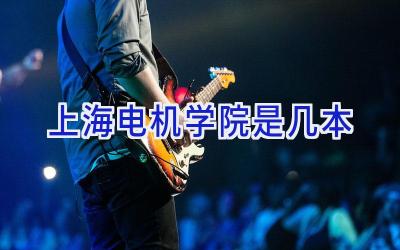 上海电机学院是几本