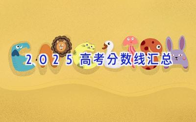 2025高考分数线汇总