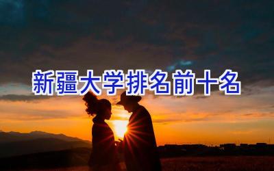 新疆大学排名前十名
