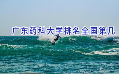 广东药科大学排名全国第几
