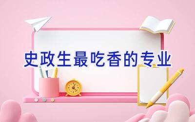 史政生最吃香的专业