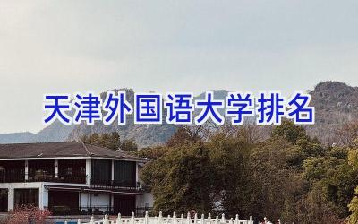 天津外国语大学排名