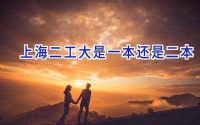 上海二工大是一本还是二本