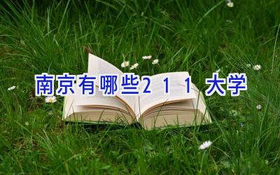 南京有哪些211大学