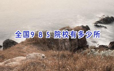 全国985院校有多少所