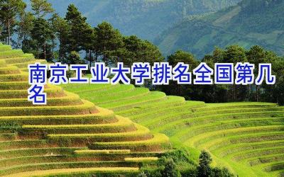 南京工业大学排名全国第几名