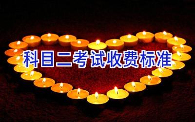 科目二考试收费标准