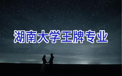 湖南大学王牌专业