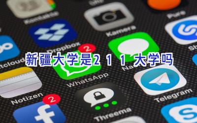 新疆大学是211大学吗