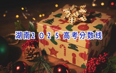 湖南2025高考分数线