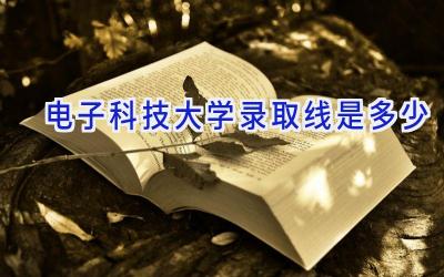 电子科技大学录取线是多少