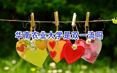 华南农业大学是双一流吗