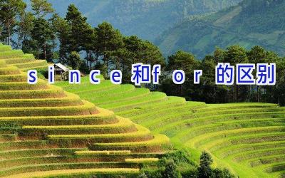 since和for的区别