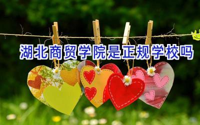湖北商贸学院是正规学校吗