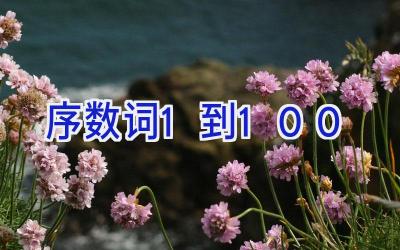 序数词1到100
