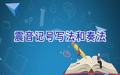 震音记号写法和奏法