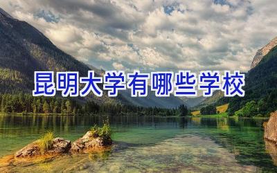 昆明大学有哪些学校