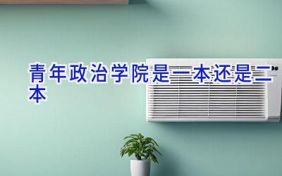 青年政治学院是一本还是二本