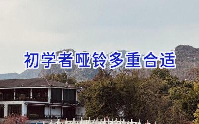 初学者哑铃多重合适