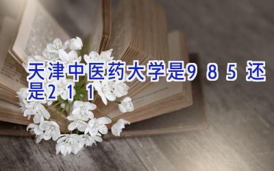 天津中医药大学是985还是211