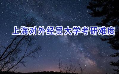 上海对外经贸大学考研难度