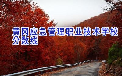 黄冈应急管理职业技术学校分数线