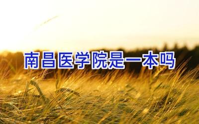南昌医学院是一本吗