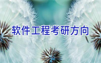 软件工程考研方向