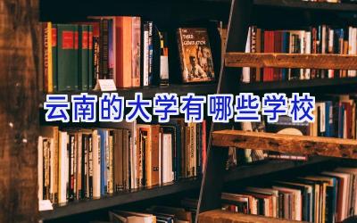 云南的大学有哪些学校