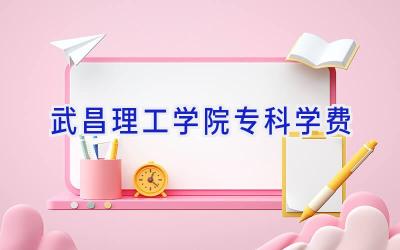 武昌理工学院专科学费