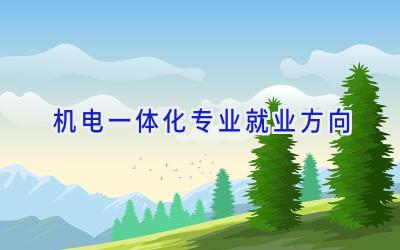机电一体化专业就业方向