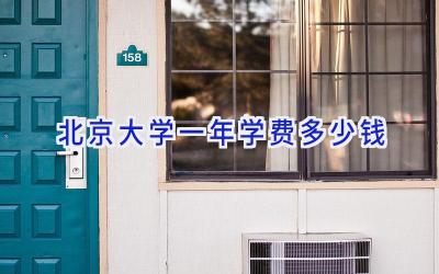 北京大学一年学费多少钱