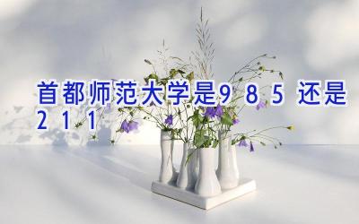 首都师范大学是985还是211
