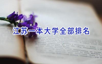 江苏一本大学全部排名