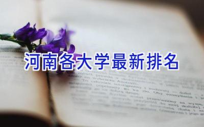河南各大学最新排名